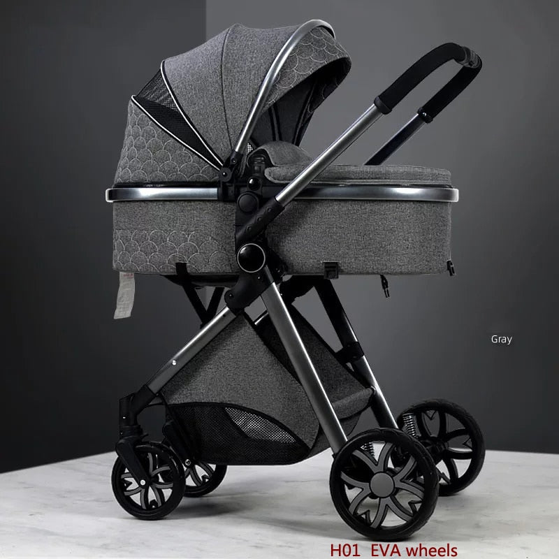 3 in 1 baby stroller Luxury High Landscape baby pram portable baby pushchair
kinderwagen Baby Bassinet Foldable baby car
