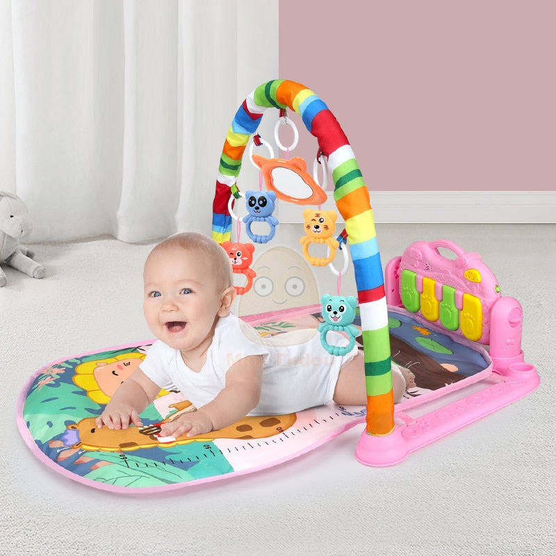 Baby Music Rack Play Mat Playmat Piano Keyboard Puzzle Carpet Gym Crawling Activity Rug Early Educational Toy For Infant Gift