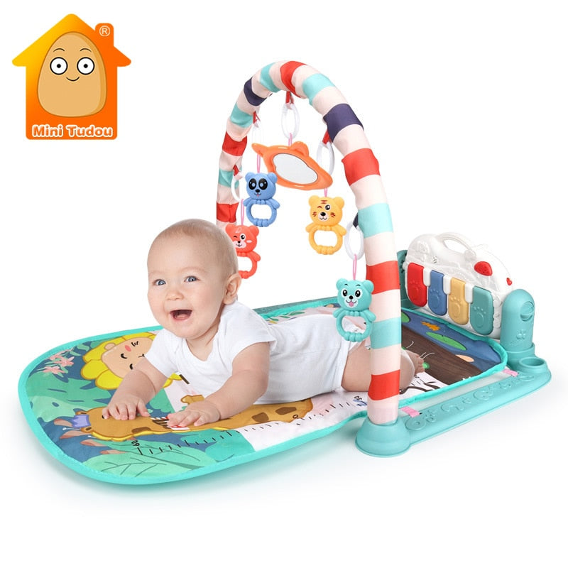 Baby Music Rack Play Mat Playmat Piano Keyboard Puzzle Carpet Gym Crawling Activity Rug Early Educational Toy For Infant Gift