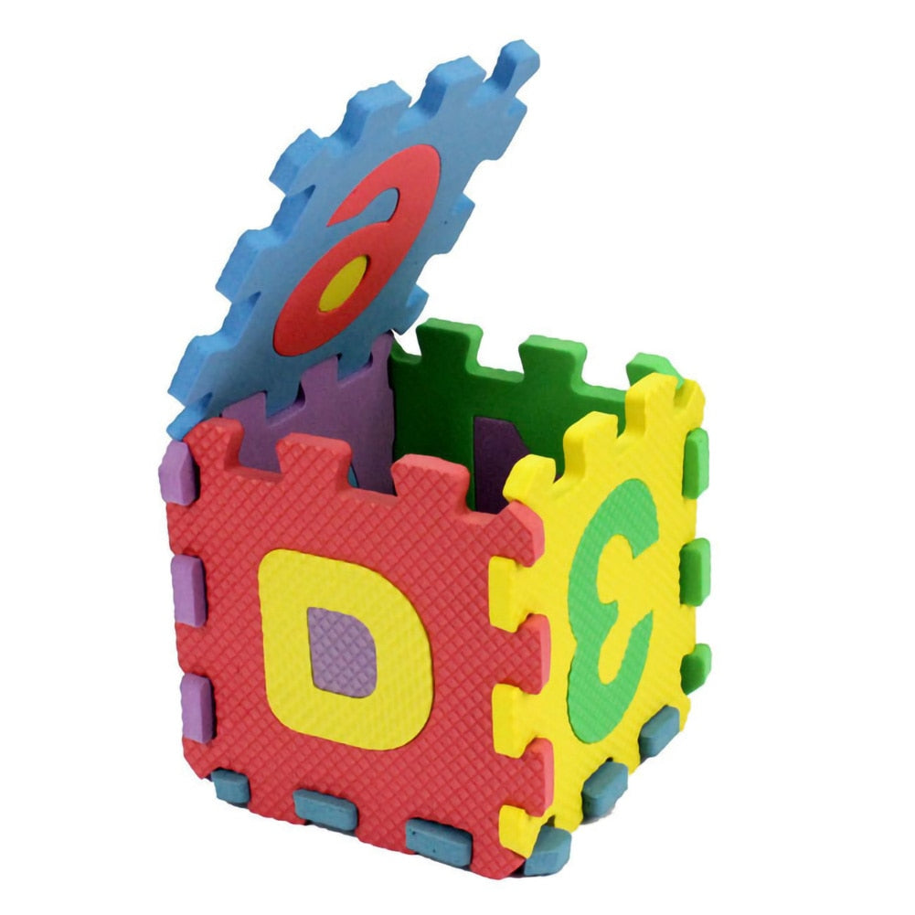 36pcs Number Alphabet Letter 3D Puzzle Soft Floor Mat