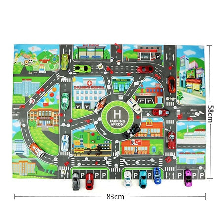 Road Mat Children Traffic Car Map Boy Girls Educational Toy and accessories