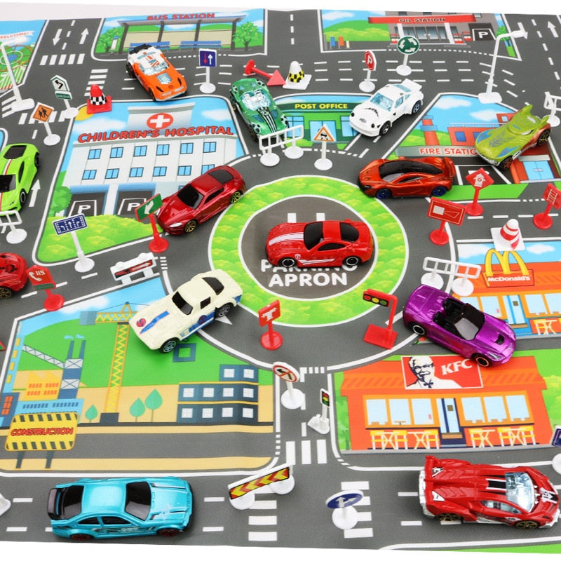 Road Mat Children Traffic Car Map Boy Girls Educational Toy and accessories