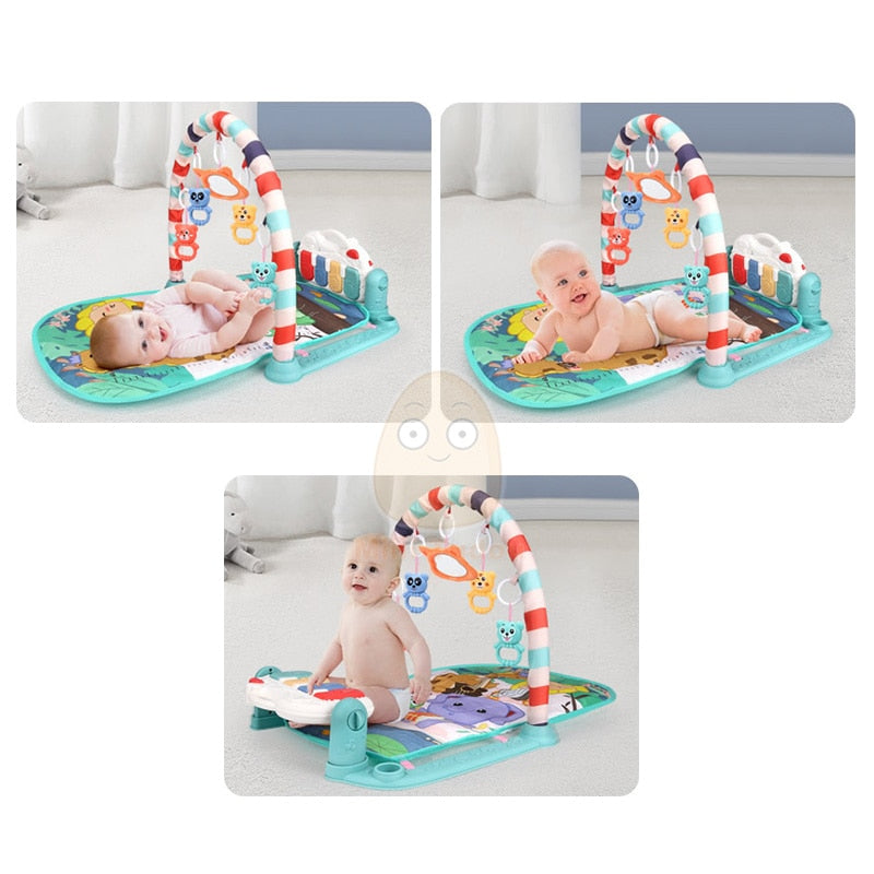 Baby Music Rack Play Mat Playmat Piano Keyboard Puzzle Carpet Gym Crawling Activity Rug Early Educational Toy For Infant Gift