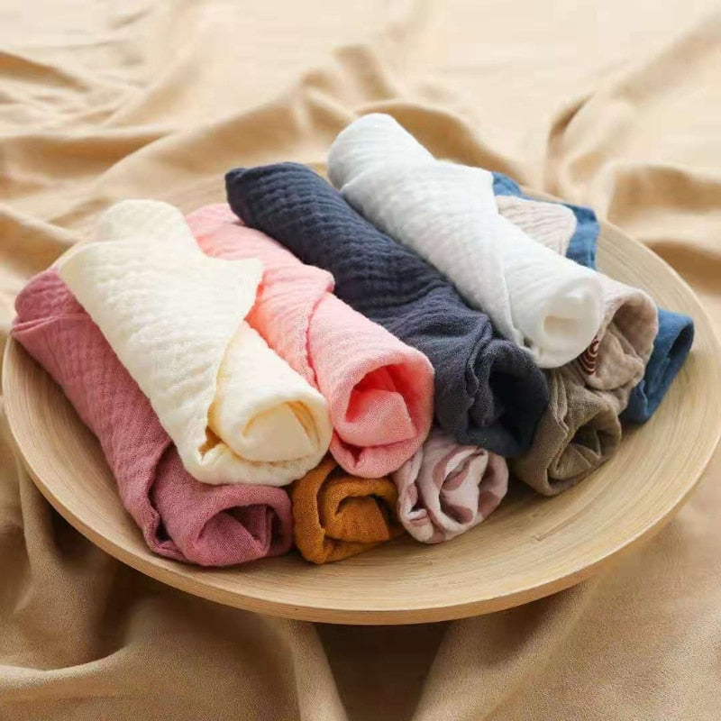 Baby Cute Cartoon Towels Muslin Cloth Hand Face Wipes Saliva Bib  Handkerchief Gauze Cotton Kids Boys Girls Washcloth Burp Cloth
