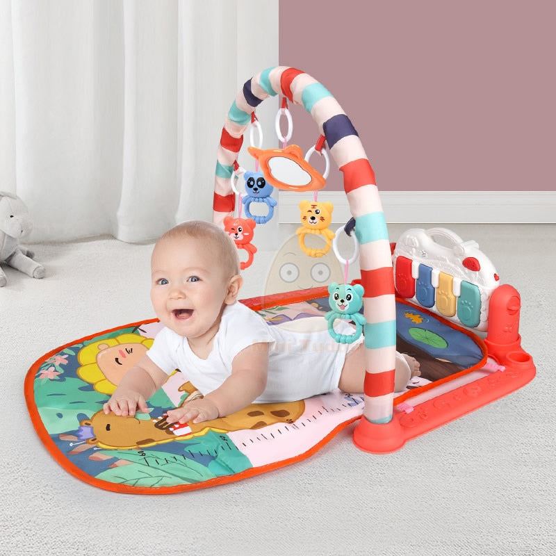 Baby Music Rack Play Mat Playmat Piano Keyboard Puzzle Carpet Gym Crawling Activity Rug Early Educational Toy For Infant Gift