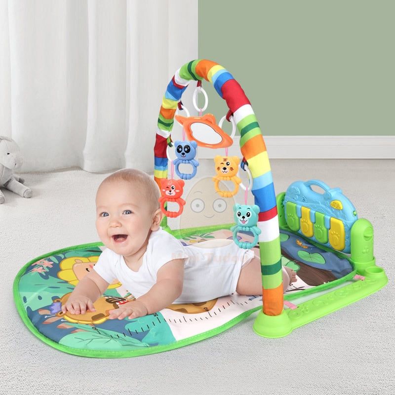 Baby Music Rack Play Mat Playmat Piano Keyboard Puzzle Carpet Gym Crawling Activity Rug Early Educational Toy For Infant Gift