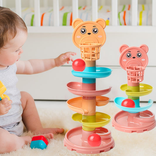 Baby Puzzle Track Turn Around  Track Rolling Ball Mental Sliding Ball Tower