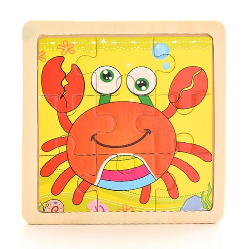 Wooden puzzles for baby, toddler and beyond