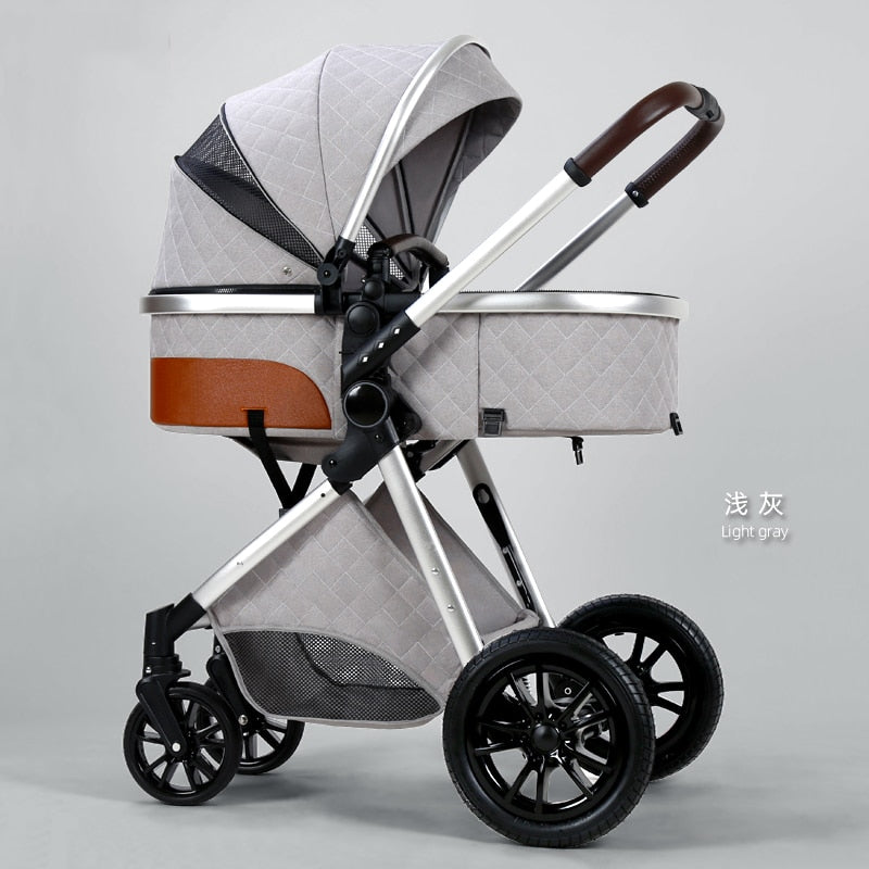 3 in 1 baby stroller Luxury High Landscape baby pram portable baby pushchair 
kinderwagen Baby Bassinet Foldable  baby car