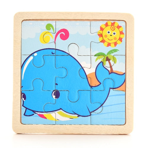 Wooden puzzles for baby, toddler and beyond