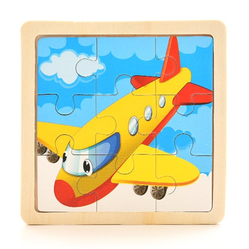 Wooden puzzles for baby, toddler and beyond