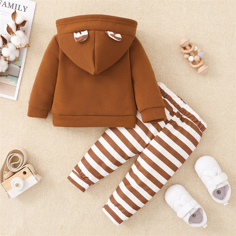 Baby Boy Clothes Set with hood ears