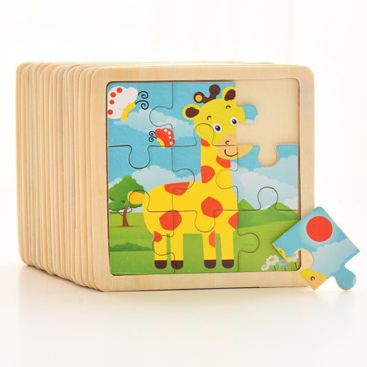 Wooden puzzles for baby, toddler and beyond