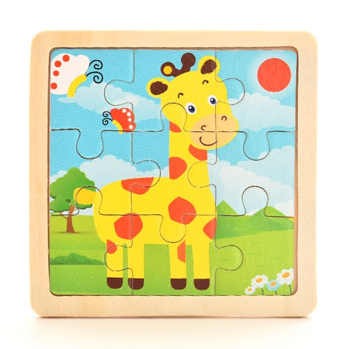 Wooden puzzles for baby, toddler and beyond