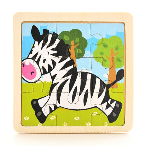 Wooden puzzles for baby, toddler and beyond