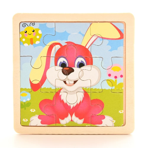 Wooden puzzles for baby, toddler and beyond