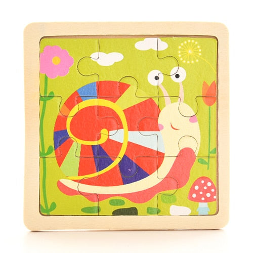 Wooden puzzles for baby, toddler and beyond