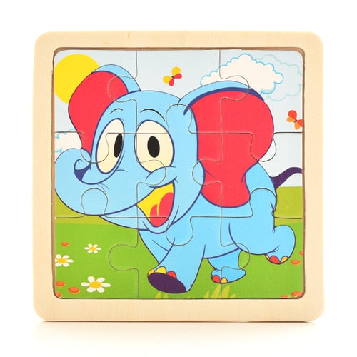 Wooden puzzles for baby, toddler and beyond