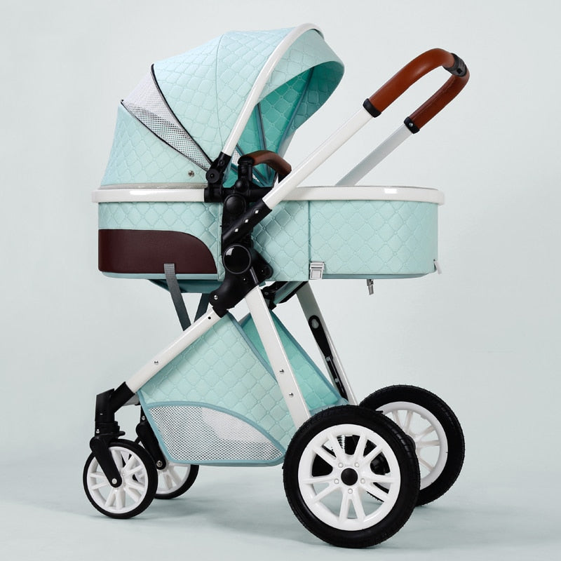 3 in 1 baby stroller Luxury High Landscape baby pram portable baby pushchair 
kinderwagen Baby Bassinet Foldable  baby car