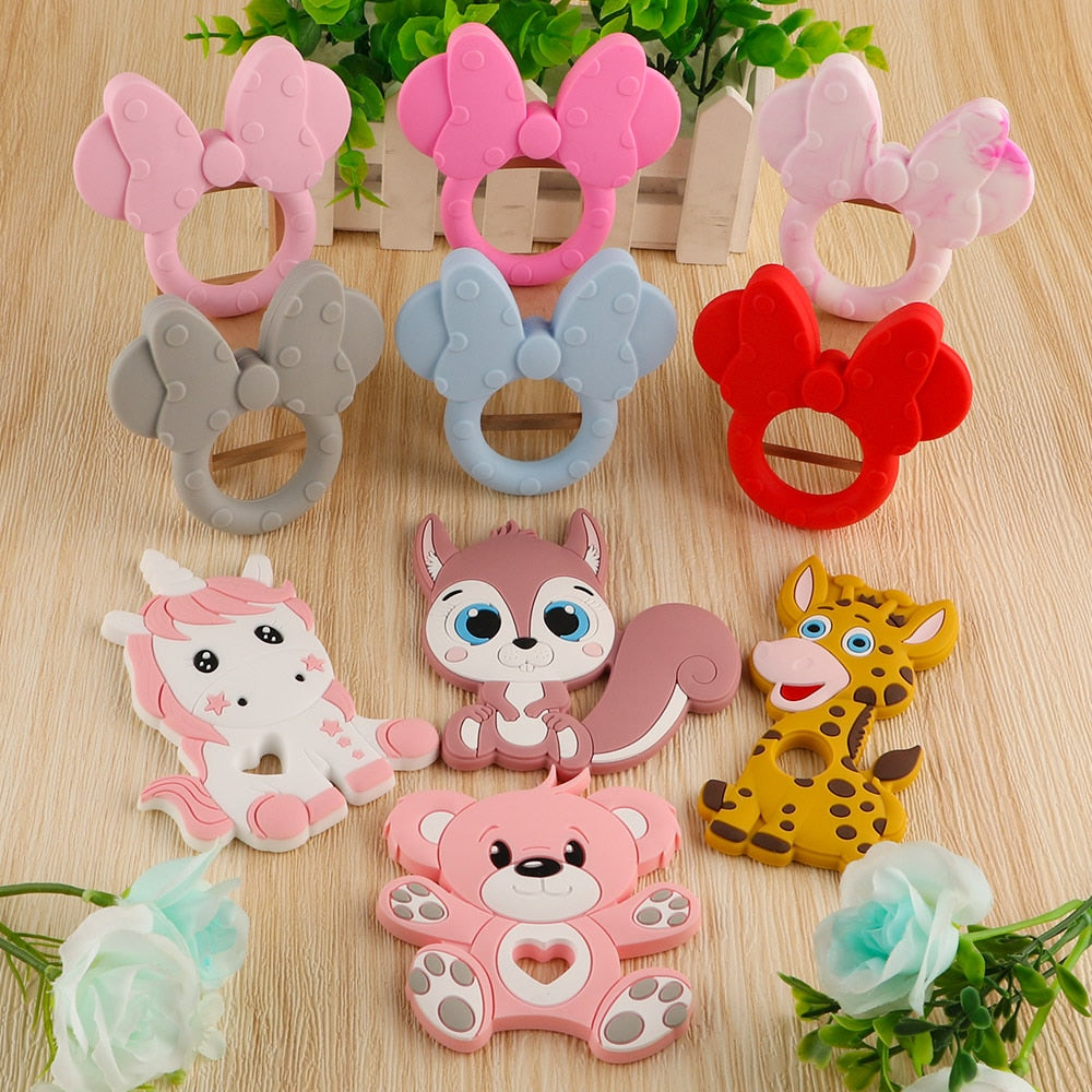 Pretty Bow Silicone Teethers